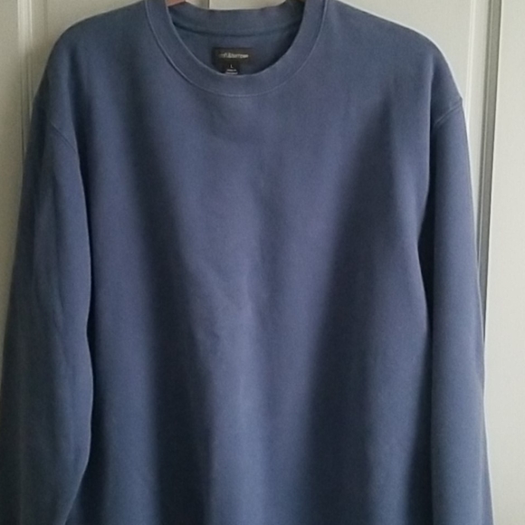 Men's LARGE Croft & Barrow Blue Crewneck Pullover - Picture 1 of 5